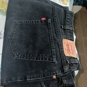 Levi's Men's Dark Gray Straight Jeans 560 comfort wear